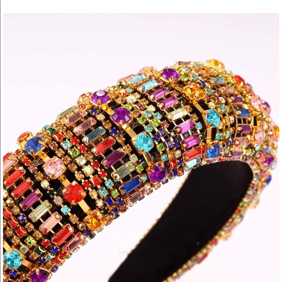 Rhinestone Headband colorful🌈🌈 - Picture 2 of 5